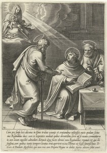 Thomas door Petrus en Paulus onderwezen
