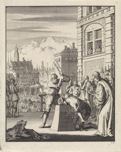 Thomas Wentworth, eerste graaf van Strafford, in Londen onthoofd, 1641