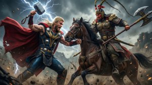 Thor vs Lu Bu Clash