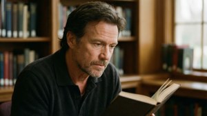Thoughtful Library Moment