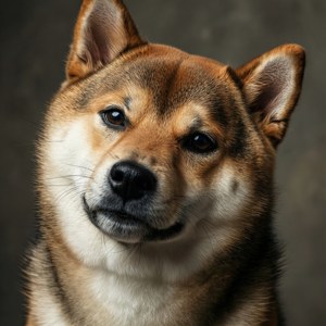Thoughtful Shiba Portrait