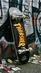 Thrasher Deck Graffiti