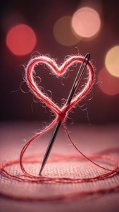 Thread Heart Needle