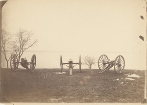 [Three cannons]