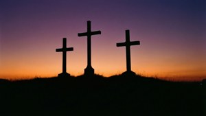 Three Crosses Silhouette