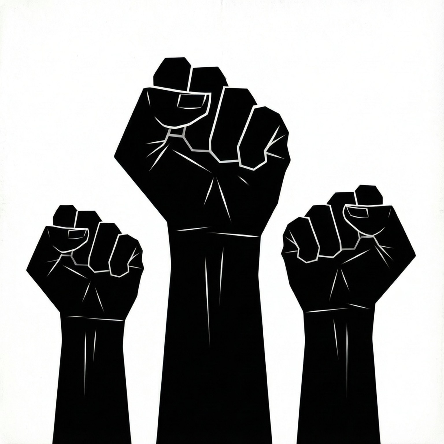 Three Fists Rising by Wallpapers.art Studio