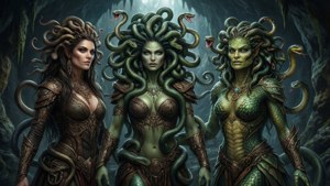 Three Gorgons