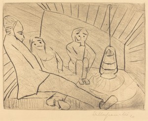 Three People in an Atelier