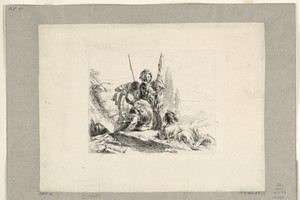 Three Soldiers and a Boy, from the Vari Capricci