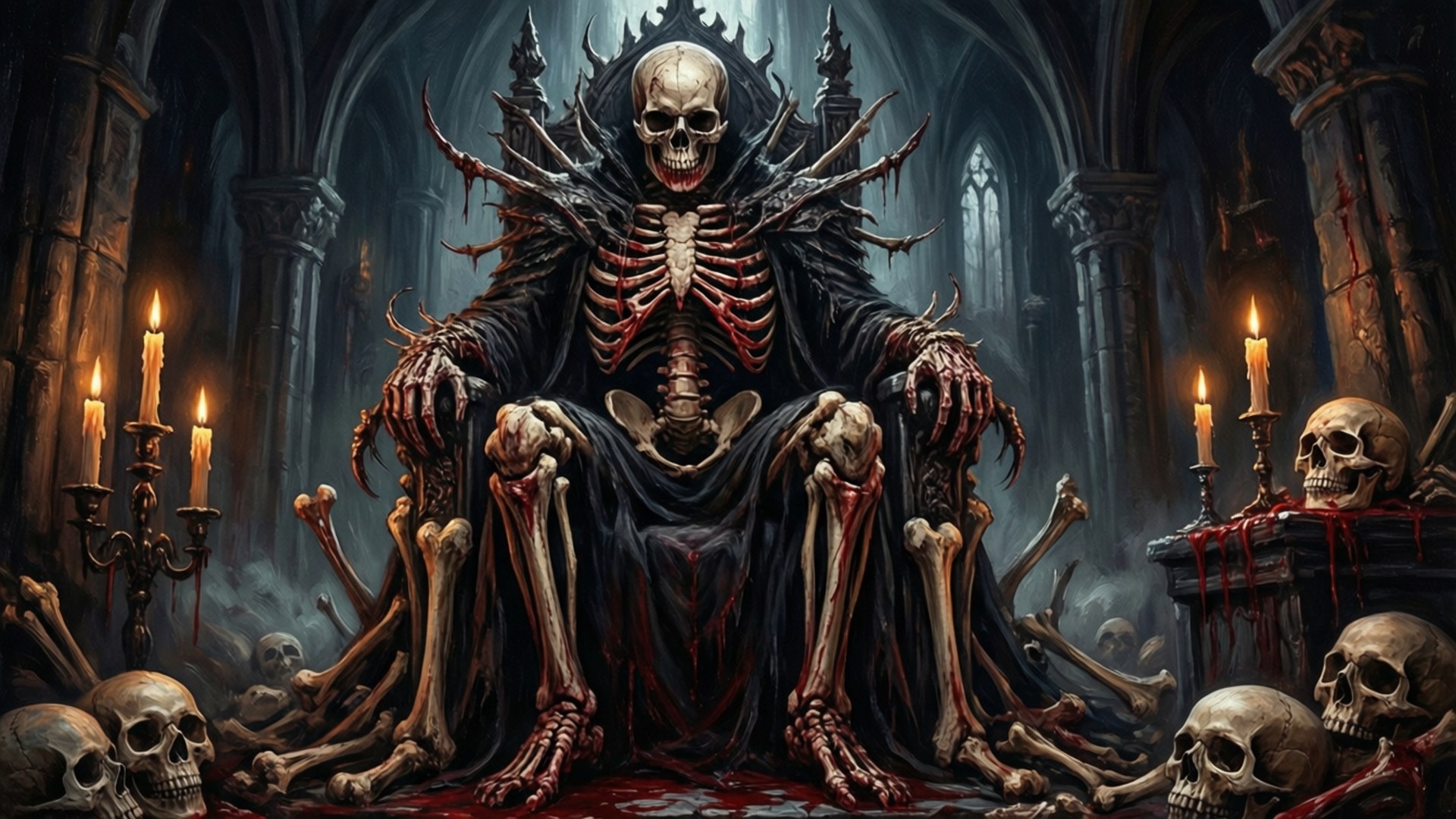 Throne of Bones by Wallpapers.art Studio