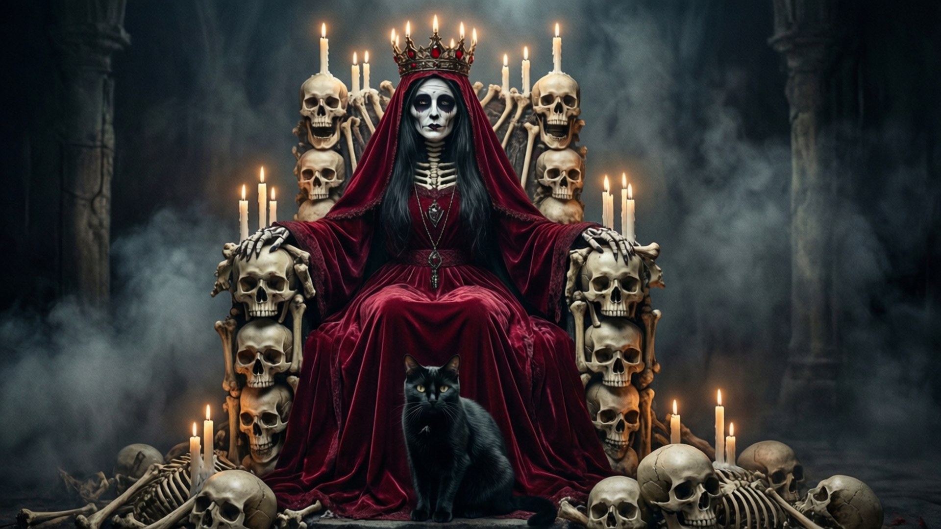 Throne of Skulls by Wallpapers.art Studio