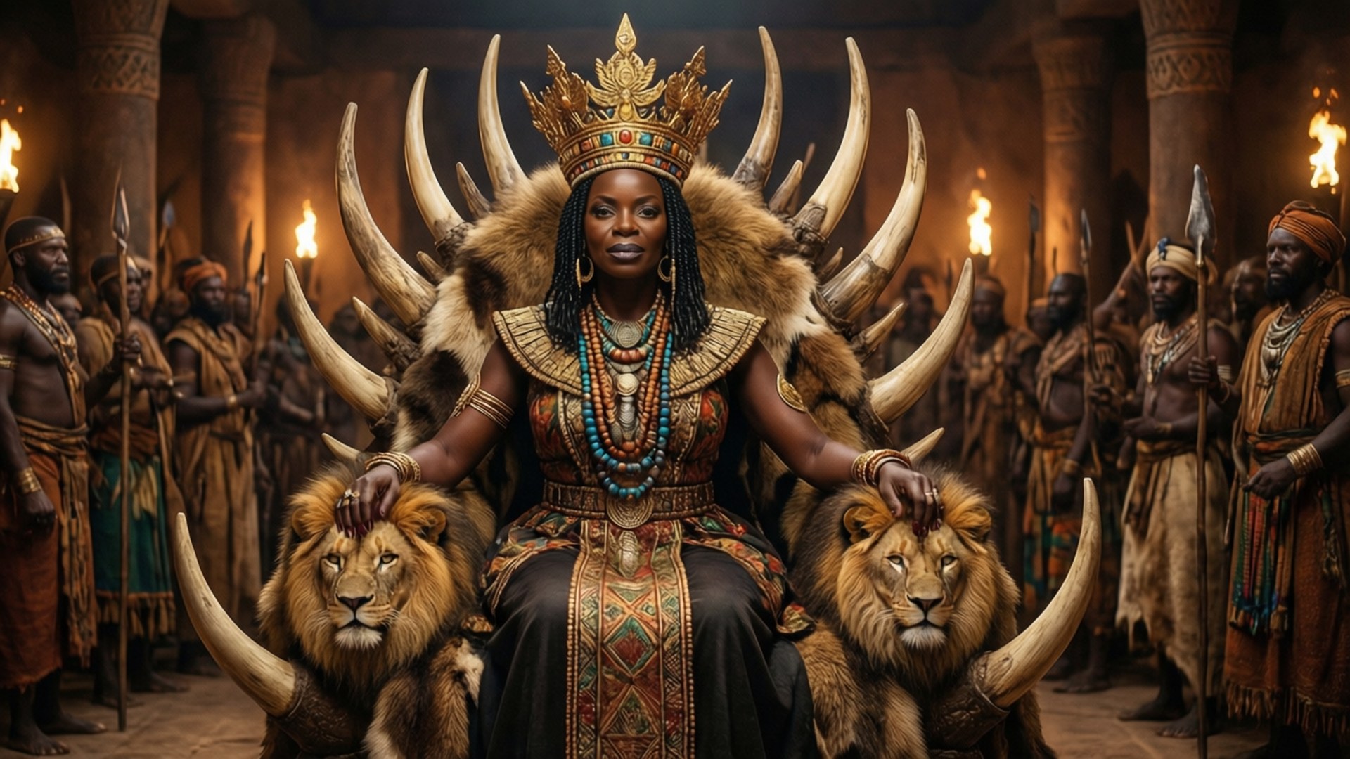 Throne of the Savanna by Wallpapers.art Studio