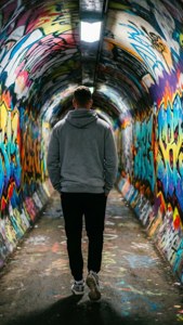 Through the Graffiti Tunnel