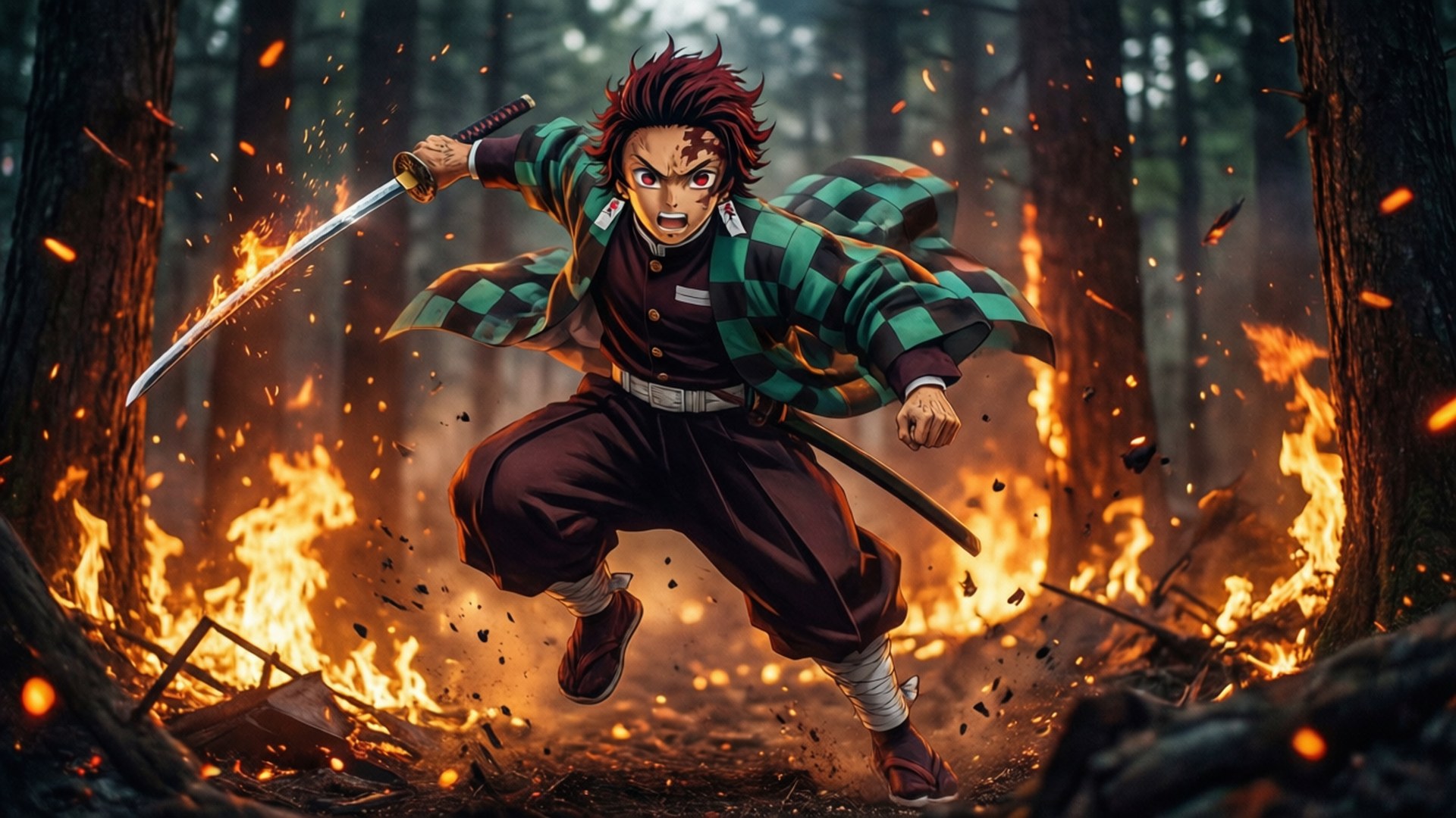 Through the Inferno by Wallpapers.art Studio