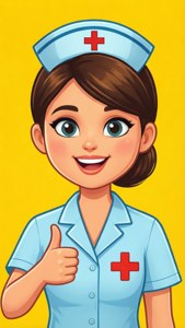 Thumbs Up Nurse Clipart