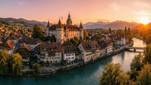 Thun Golden Hour Panorama