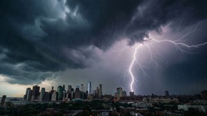 Thunderstorm City Skyline