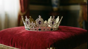 Tiara on Velvet Cushion