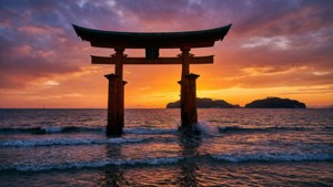Tide Torii Sunset