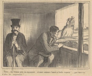 Tiens ... ma femme avec un monsieur ...