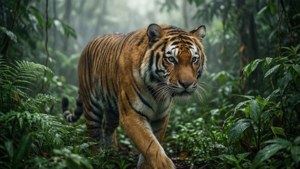 Tiger in the Mist