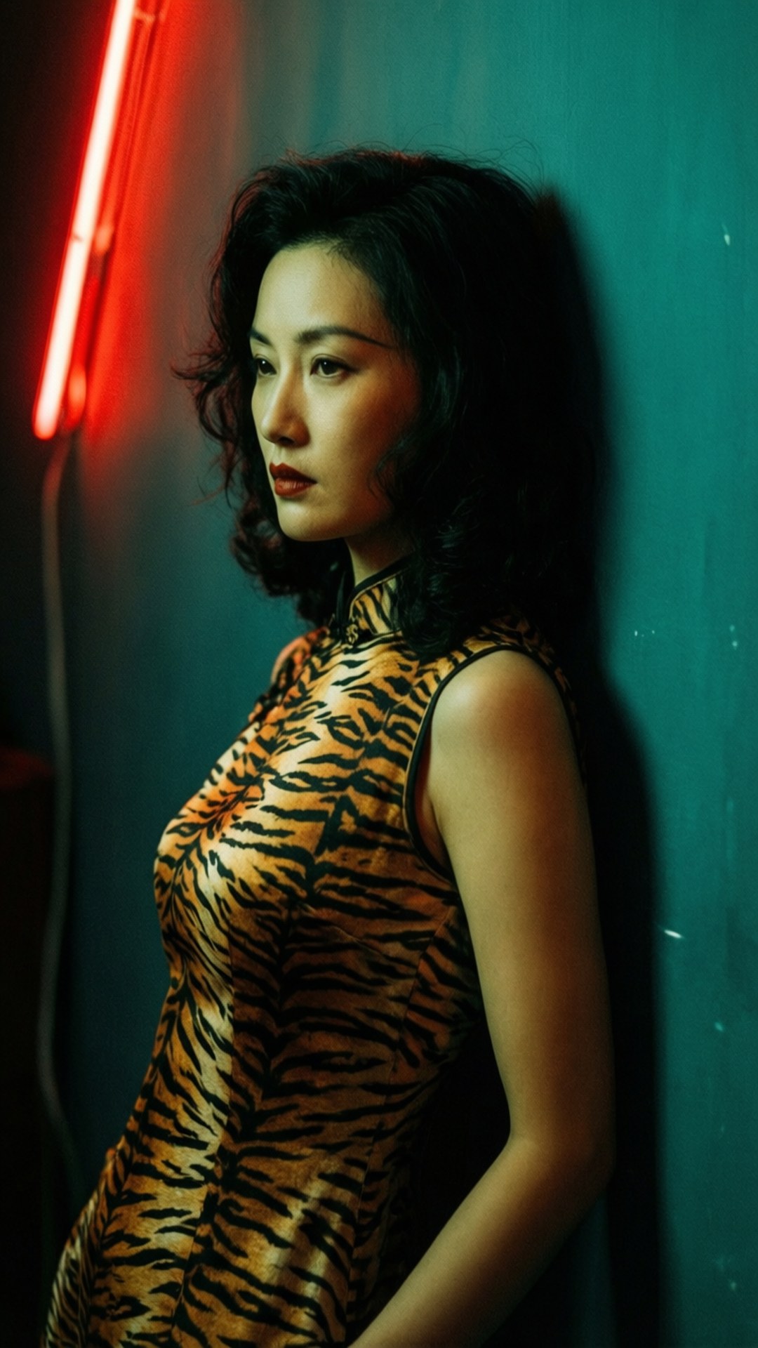 Tiger Print Noir by Wallpapers.art Studio
