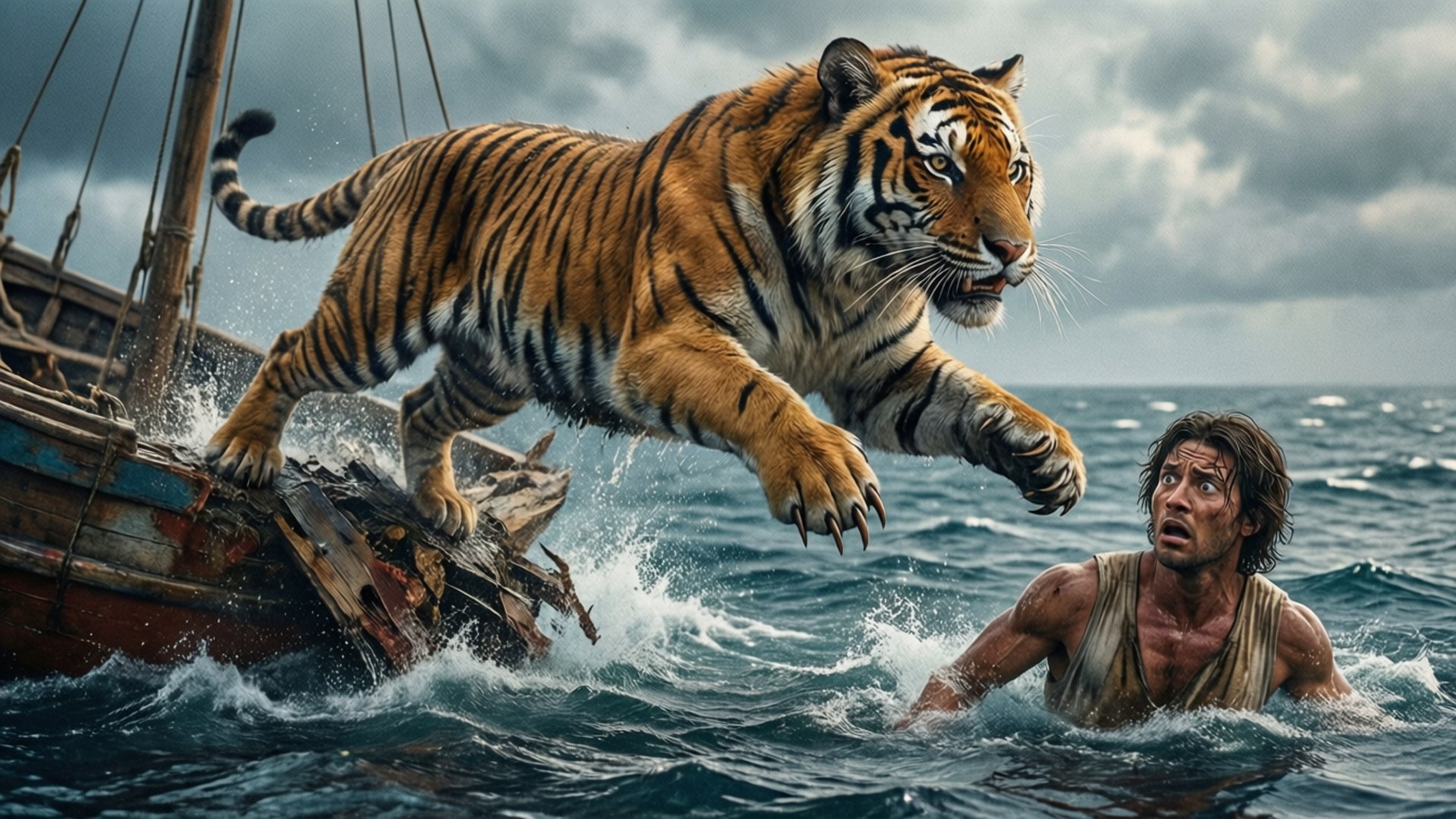 Tiger's Leap by Wallpapers.art Studio