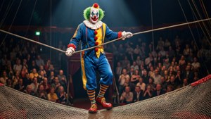Tightrope Walker Clown