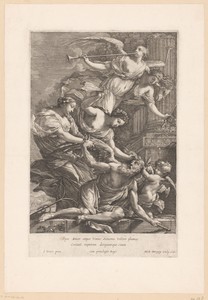 Tijd overwonnen door Amor, Venus en de Hoop