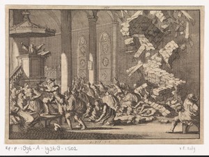 Tijdens de preek stort een deel van de kerk van Gardelegen in en verplettert vele mensen, 1658