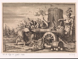 Tijdens het Franse bombardement op Algiers wordt de Franse consul door de Algerijnen in een kanon geladen en gedood, 1683