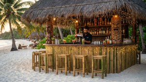 Tiki Bar at Sunset