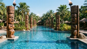 Tiki Resort Pool Panorama