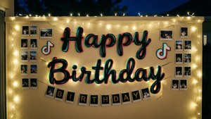 TikTok Birthday Garland