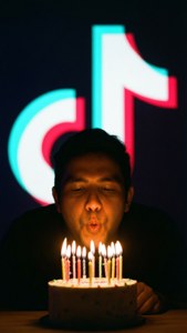 TikTok Silhouette Birthday