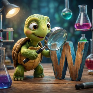 Tilly Exploring Letter W