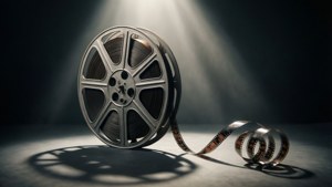 Tilted Reel with Filmstrip