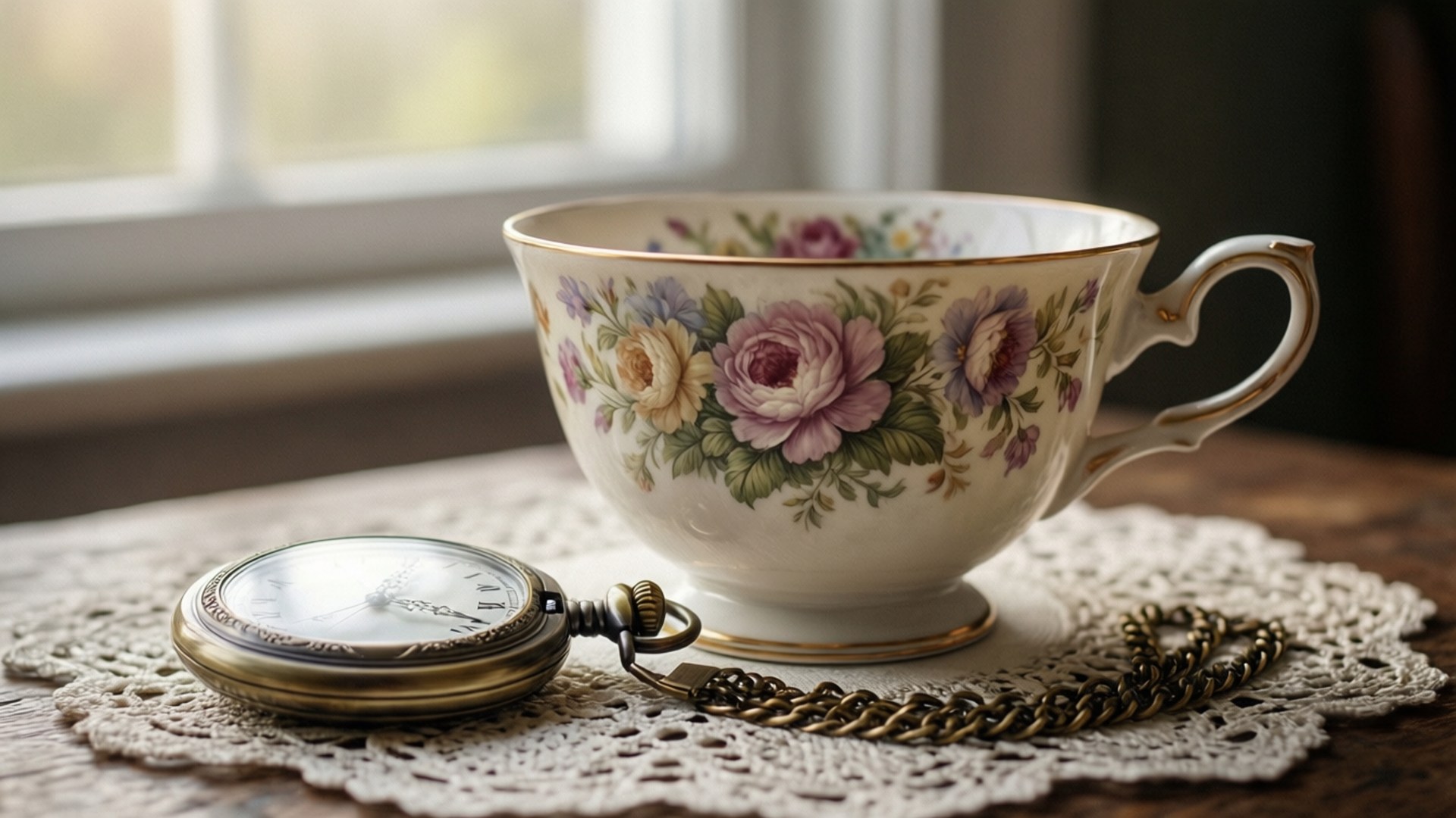 Timeless Vintage Tea by Wallpapers.art Studio