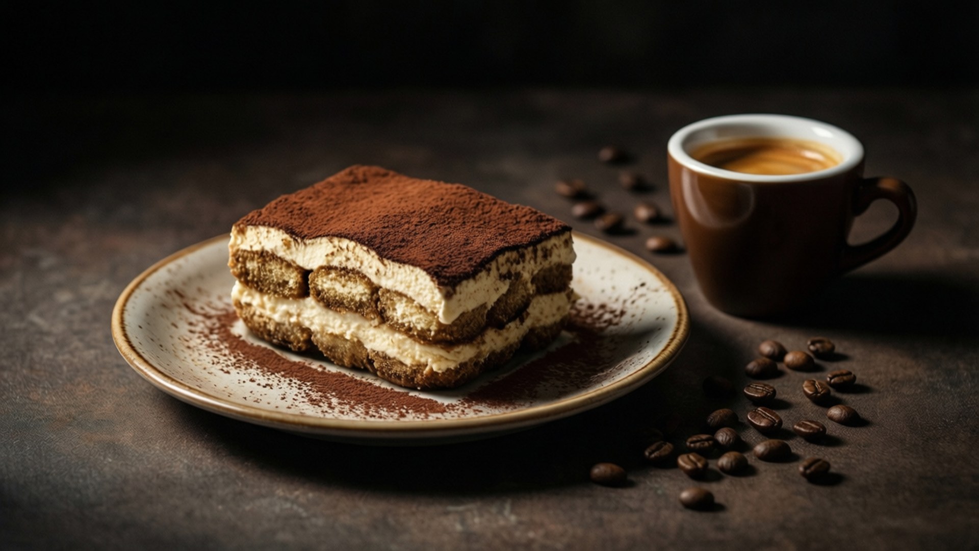 Tiramisu and Espresso by Wallpapers.art Studio