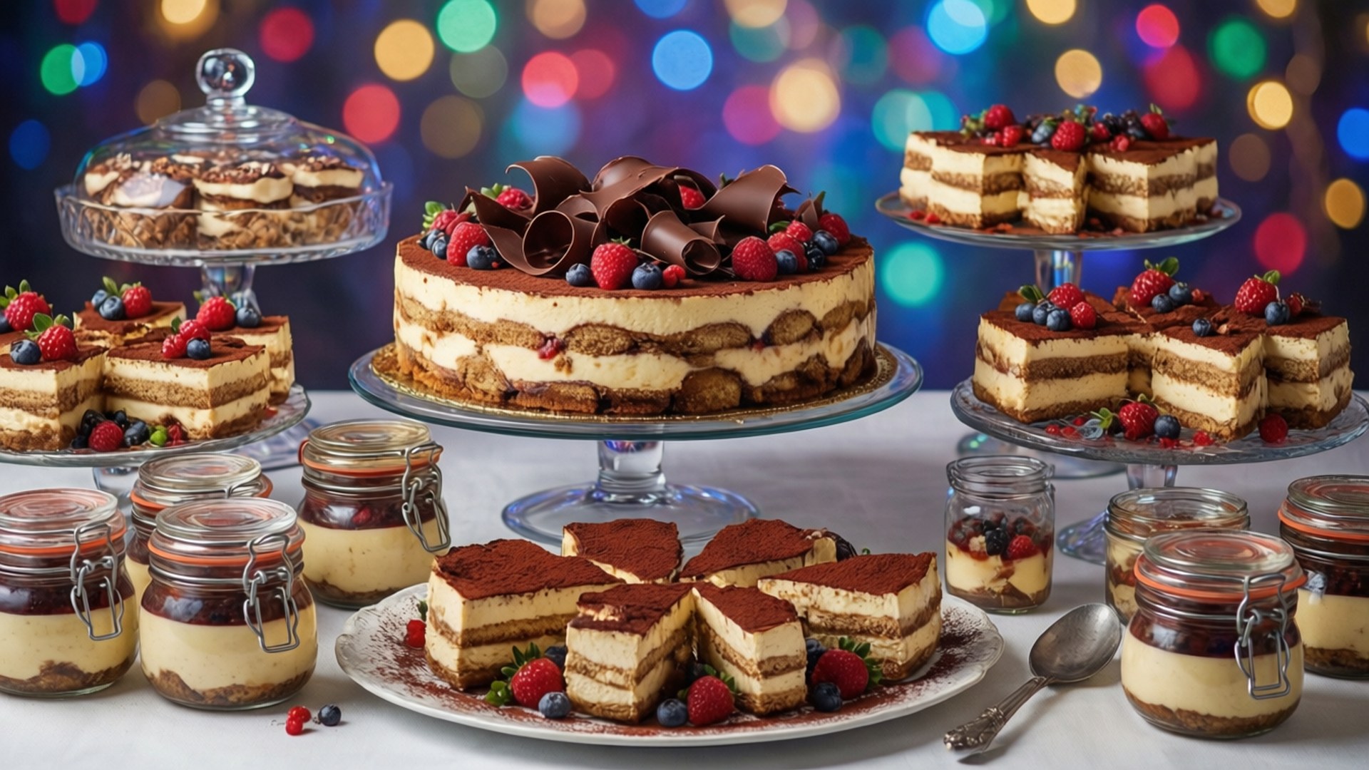 Tiramisu Dessert Table by Wallpapers.art Studio