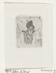 Tiroler man in een berglandschap