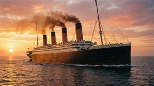 Titanic at Sunset