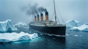 Titanic in Iceberg Field
