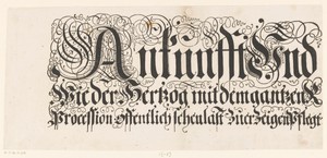 Titel van de Festa della Sensa (eerste gedeelte)