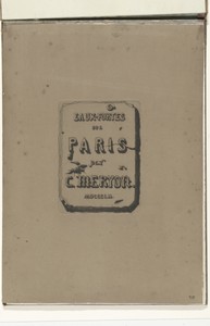 Titelblad in album Eaux-fortes sur Paris