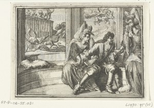Titelblad voor het pamflet: De Hobbel in de Wacht, op de Haasejagt, 1702