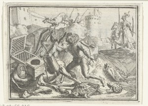 Titelblad voor het pamflet: De Spaansche Carravaan, 1702