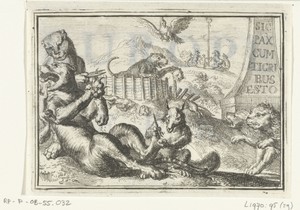 Titelblad voor het pamflet: Europe nooit voor een, 1702