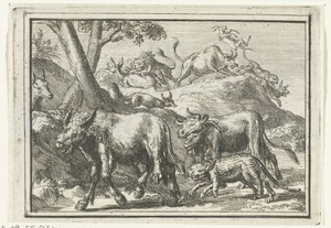 Titelblad voor het pamflet: Het Cremoneesche Vreugdevuur, 1702