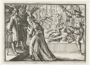 Titelblad voor het pamflet: Opera van Andromache te Milaanen, 1702